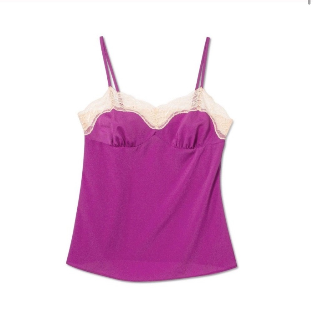 Rodarte for Target Fuscia & Cream Lace Camisole